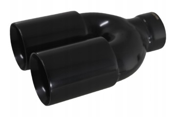 Exhaust tipblack straight doubleinlet 62mm outlet 69mm 24 1376