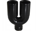 Exhaust tipblack straight doubleinlet 62mm outlet 69mm 24 1376 Catalog number of the part 24 1376