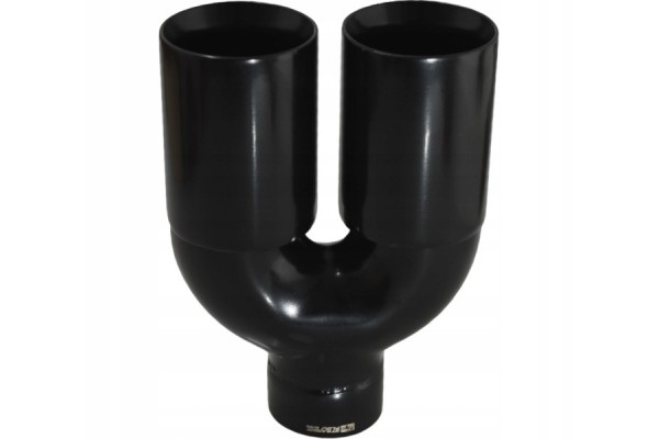 Exhaust tipblack straight doubleinlet 62mm outlet 69mm 24 1376 Catalog number of the part 24 1376