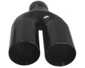 Exhaust tipblack straight doubleinlet 62mm outlet 69mm 24 1376 Part manufacturer no brand