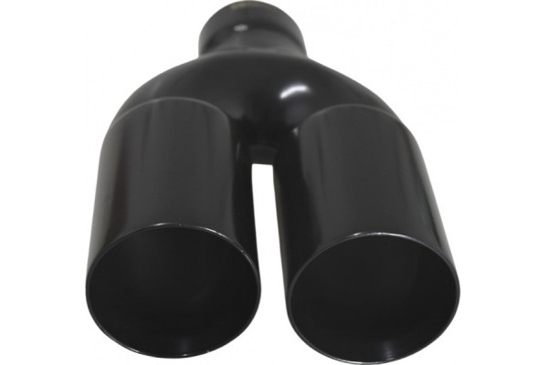 Exhaust tipblack straight doubleinlet 62mm outlet 69mm 24 1376 Part manufacturer no brand