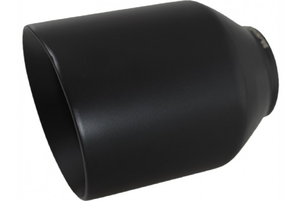 Exhaust tip black slanted inlet 59 mm outlet 76 96 mm 28 102