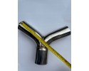 MALGO Exhaust connector Y PIPE inlet 74 mm outlets 61 mm inox MPT L 534 Catalog number of the part MPT L 534