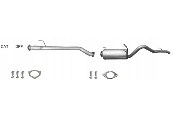 ISUZU D MAX II 2 5 CDTI 4x4 ATFS 120kW 2012 2018 FINAL SILENCER PIPE