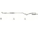 Silencers set pipe Skoda Fabia II Seat Ibiza VW Polo poj 1 2 from 2005r set