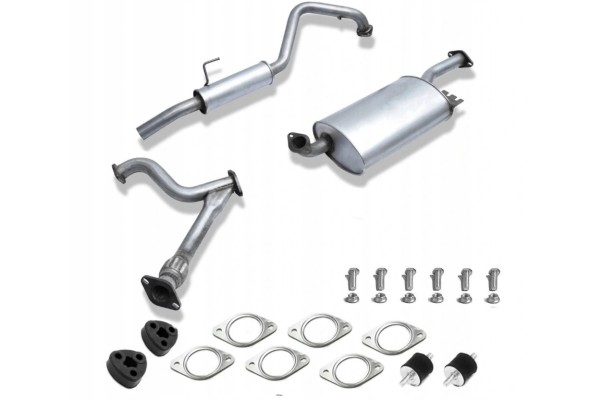 OPEL FRONTERA B 3 2 V6 1998 2004 SET SILENCERS SILENCER MIDDLE END TUBE