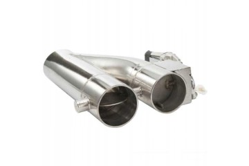 ELECTRIC EXHAUST THROTTLE DUAL 2 FLAPS 3 76mm CONTROLLER AND REMOTE CONTROL Packaging status original