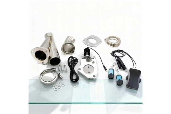 Universal Electric Exhaust Throttle Remote Controlled 2 5 63mm Car type cargo vans passenger cars