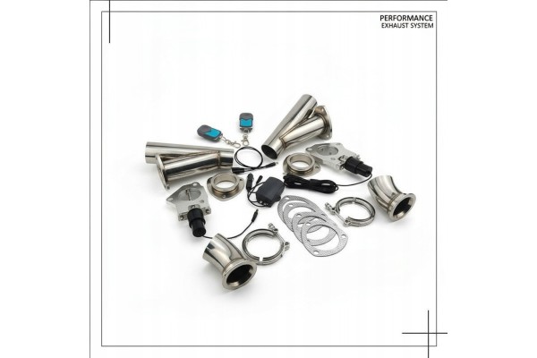 EXHAUST THROTTLE 12V 63MM DUAL VALVE WITH REMOTE CONTROL