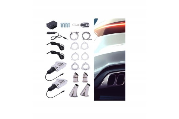 12V 63MM DUAL VALVE EXHAUST THROTTLE WITH REMOTE CONTROL