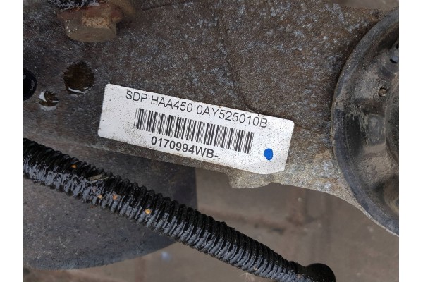 VW TIGUAN I 5N 06 10r 2 0 TDI DYFER BRIDGE REAR LGX 0AY907544C Catalog number of substitutes 0AY907544C LGX