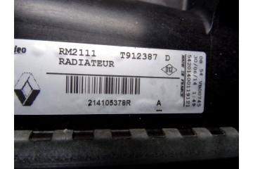214105378R RADIADOR AGUA RENAULT MEGANE III BERLINA 5P Business 2014 214105378R 210438 RENAULT - 1
