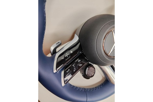 STEERING WHEEL CUSHION Mercedes SL R232 BLUE LEATHER A09946016098S16 Part manufacturer Mercedes Benz OE
