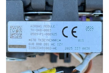 SKODA OCTAVIA III 2017 2020 AIRBAG DRIVER AIRBAG 6V0880201AC Version European