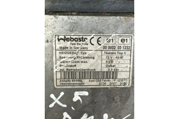 Webasto BMW X5 E53 000002031232 3 0L diesel 160kW 2005 Quality of parts according to GVO O original with manufacturer s logo OE