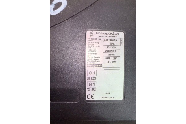 81619006410 MAN Air heater Catalog number of the original 81619006410 81 61900 6410