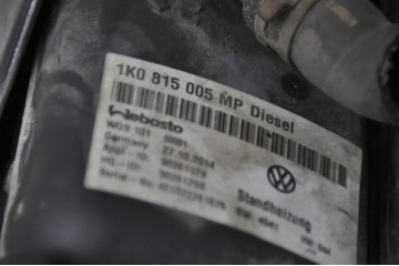 Webasto VW TOURAN 1T3 1K0815005MP 1 6L diesel 77kW 2014 Quality of parts according to GVO O original with manufacturer s logo OE