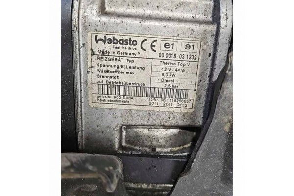 Parking heater Webasto Volkswagen PASSAT B6 1K0815007CD Car type passenger cars