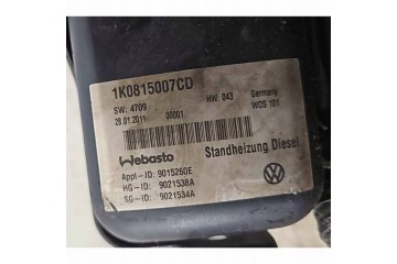 Parking heater Webasto Volkswagen PASSAT B6 1K0815007CD Catalog number of substitutes 9021538A