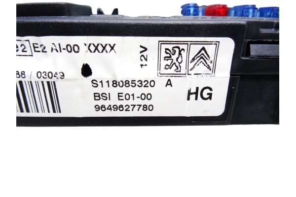 9649627780  CAJA RELES / FUSIBLES CITROEN XSARA PICASSO 2.0 HDi Exclusive 2003 9649627780 211662 CITROEN - 1