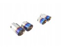 4 inch blue Audi VW quad tips