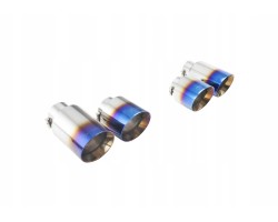 4 inch blue Audi VW quad tips