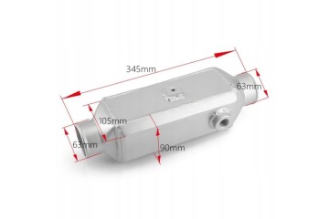 UNIVERSAL WATER INTERCOOLER 220x120x110mm INLET 63MM Packaging status original