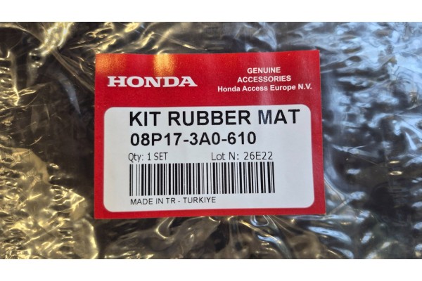 RUBBER RUGS FRONT REAR SET HONDA CR V VI 2023 08P173A0610 ORIGINAL Part manufacturer Honda OE