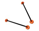 Barras de Techo Universales 2 Piezas 92 cm
