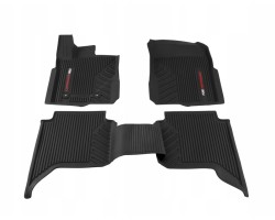 Floor mats rubber front and rear black 2022