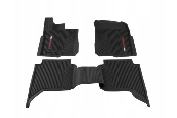 Floor mats rubber front and rear black 2022