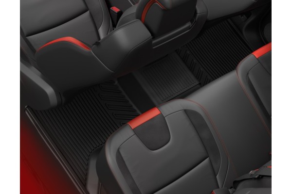 Floor mats rubber front and rear black 2022 Part manufacturer Ford OE
