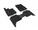 Alfombrillas de Suelo, Goma Delanteras y Traseras, Negras para Ford Ra