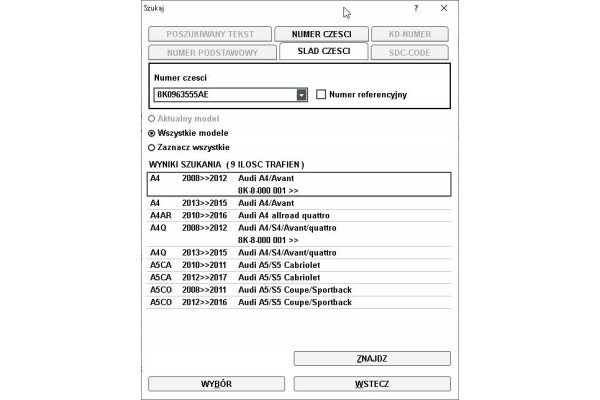 Audi A4 B8 mata grzewcza 8K0963555AE Part manufacturer Audi OE