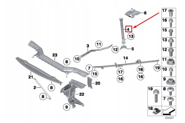 Soporte de columna amortiguador delantero BMW Z4 ROADSTER E89 51617190