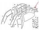 BMW 7 E38 Left Exterior Door C Pillar Trim 51138208405 Catalog number of substitutes 51138208405