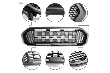 Black front bumper guard for Ford Ranger T8 2019 2023 Part manufacturer ARP