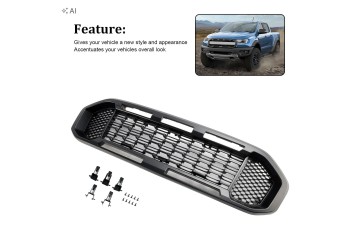 Black front bumper guard for Ford Ranger T8 2019 2023 Car type 4x4 SUV