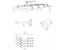 Volkswagen TRANSPORTER T5 T6 Single roof rail ORIGINAL Catalog number of the part 7H0071126EA