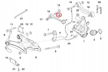 BMW 7 E65 Rear Lower Control Arm 33326777424 ORIGINAL Catalog number of the part 33326777424
