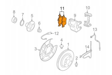 BMW 3 E92 Rear Brake Pad Set 34216790762 Catalog number of the part 34216790762