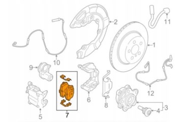 BMW 5 G30 REAR BRAKE PADS 34216870552 Version European