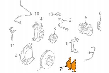 BMW 7 E65 Front Brake Pad Set 34116794913 6794913 Packaging status original