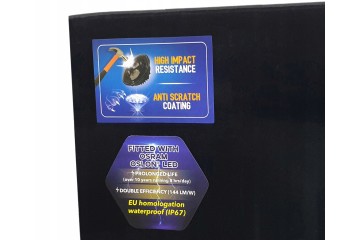 2 Faros LED 5x7 y 7x6 pulgadas con OSRAM 144 lm/W y DRL, Antiarañazos