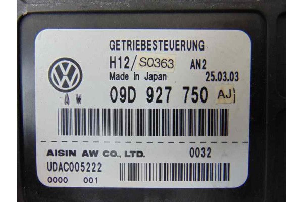 09D927750AJ CENTRALITA CAMBIO AUTOMATICO PORSCHE CAYENNE (TIPO 9PA) S 2005 09D927750AJ 183084 PORSCHE - 2