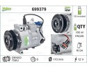 COMPRESSOR AIR CONDITIONING COMPRESSOR 699379 VALEO AUDI Packaging status original