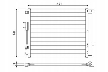 CONDENSER VALEO 814459 Part manufacturer Valeo