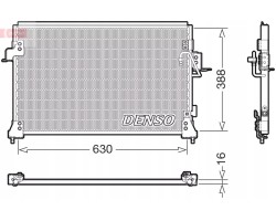 AIR CONDITIONING CONDENSER DENSO DCN14005