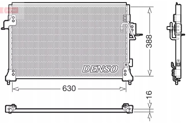 AIR CONDITIONING CONDENSER DENSO DCN14005