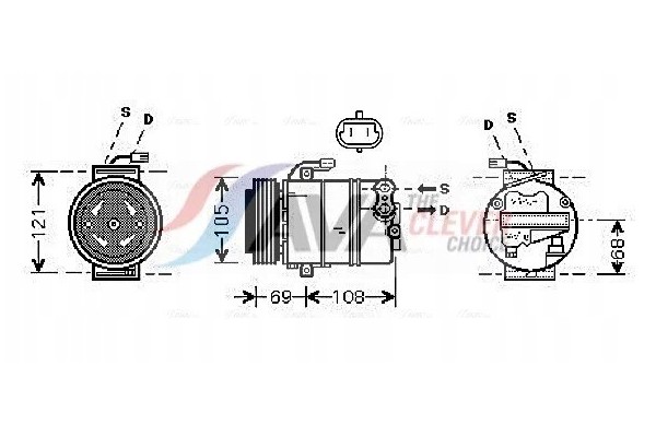 COMPRESSOR AIR CONDITIONING OPEL ASTRA 2 0 98 OLAK358 AVA AVA QUALITY COOLING Part manufacturer AVA Quality cooling